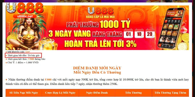 Tất cả các chương trình đều có quy định về thời gian nhận